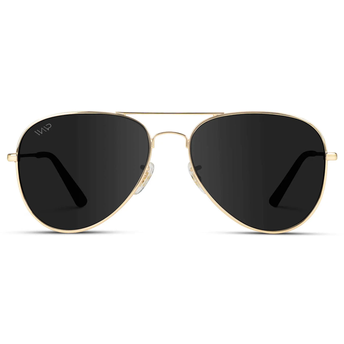 Maxwell Sunglasses (Gold Frame/Black Lens)