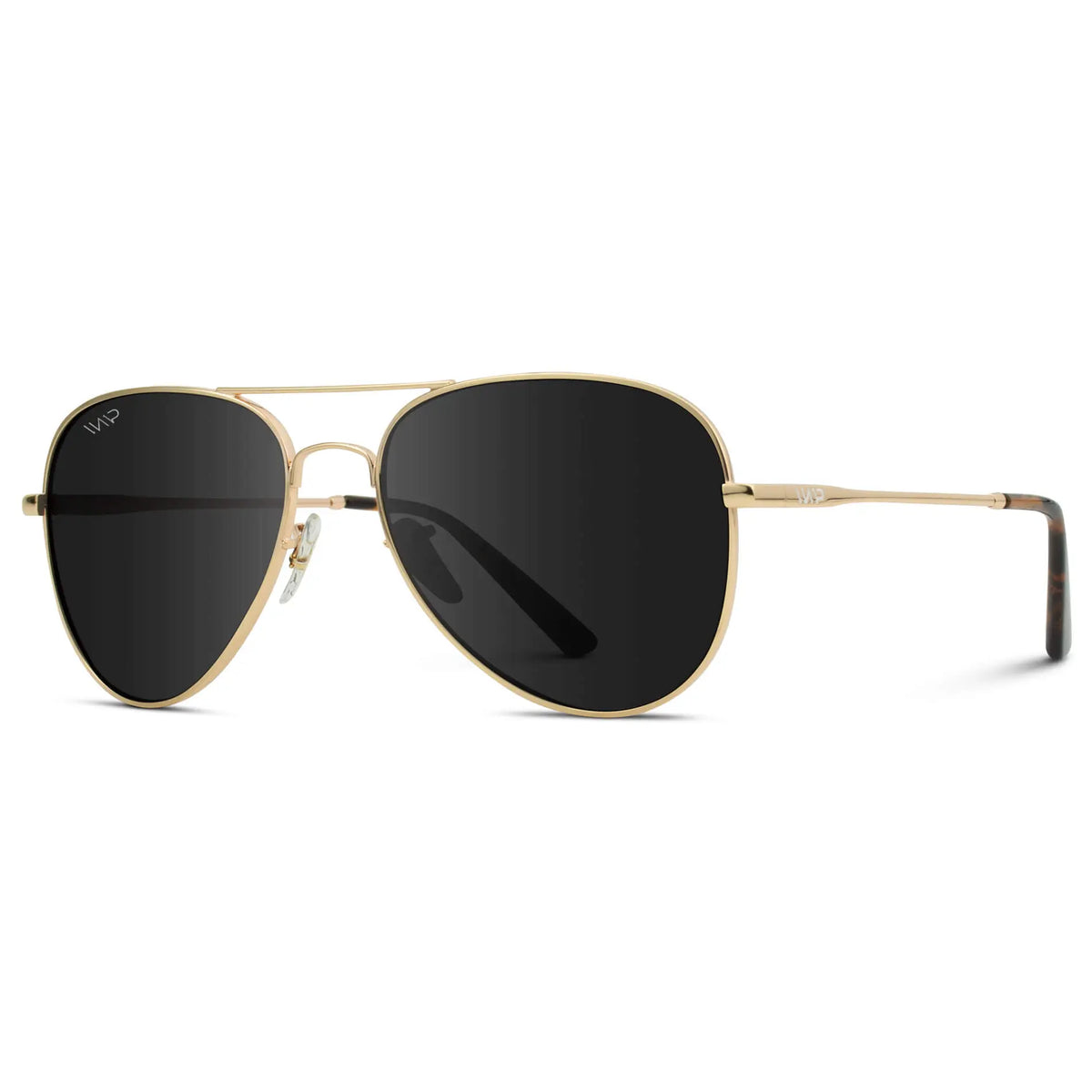 Maxwell Sunglasses (Gold Frame/Black Lens)