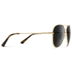 Maxwell Sunglasses (Gold Frame/Black Lens)
