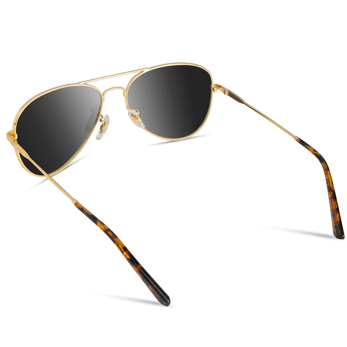Maxwell Sunglasses (Gold Frame/Black Lens)
