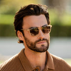 Crystal Sand Brown / Dark Beige Gradient Lens WMP Glasses