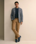 Classic Fit Cotton-Linen-Wool Hopsack Sport Coat