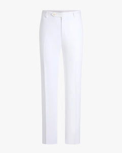 White Parker Linen Trouser