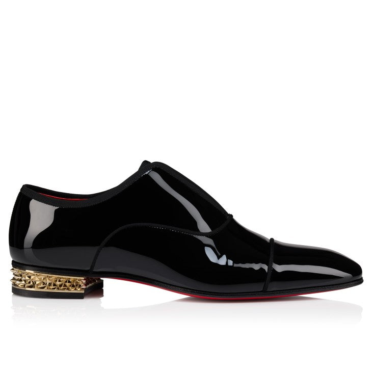 Louboutin Alphamale Rocks (Oxfords - Patent calf leather - Black - Men)