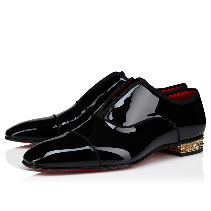 Louboutin Alphamale Rocks (Oxfords - Patent calf leather - Black - Men)
