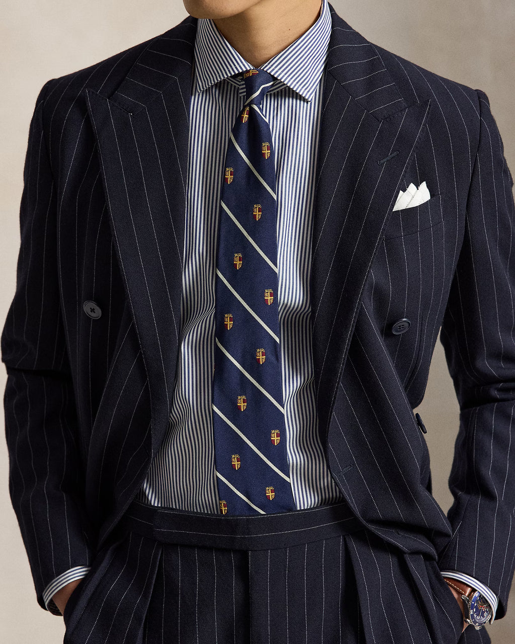 Custom Fit Striped Poplin Shirt