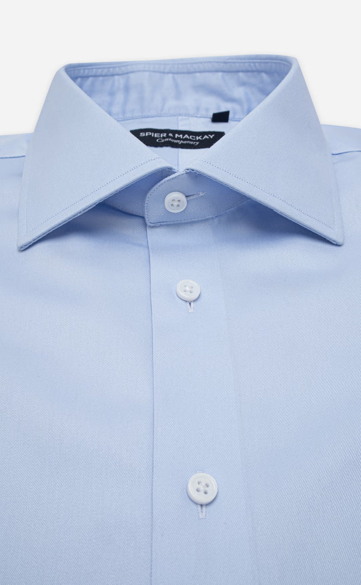 Medium Blue Twill Non-Iron Dress Shirt