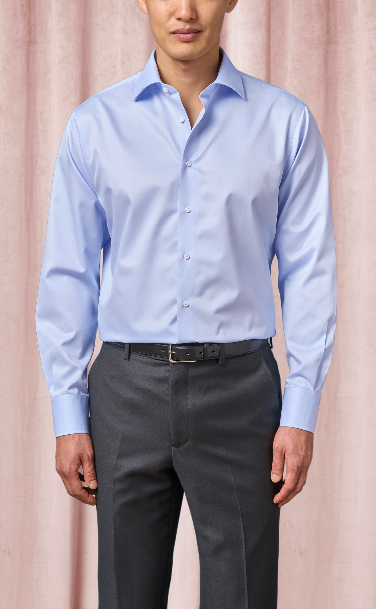 Medium Blue Twill Non-Iron Dress Shirt