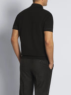 Essential black Sea Island cotton polo