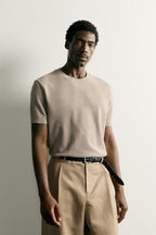 RELAXED FIT KNIT T-SHIRT