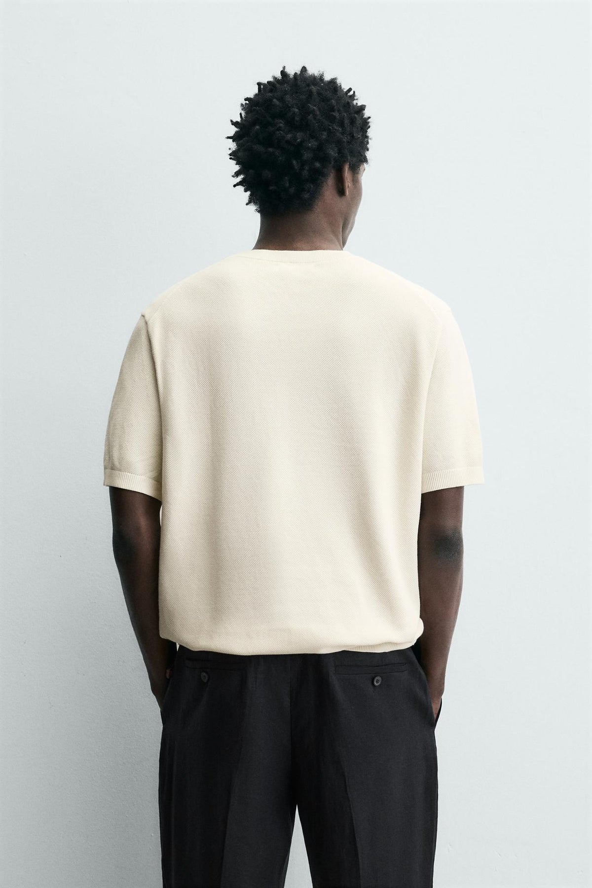 RELAXED FIT KNIT T-SHIRT