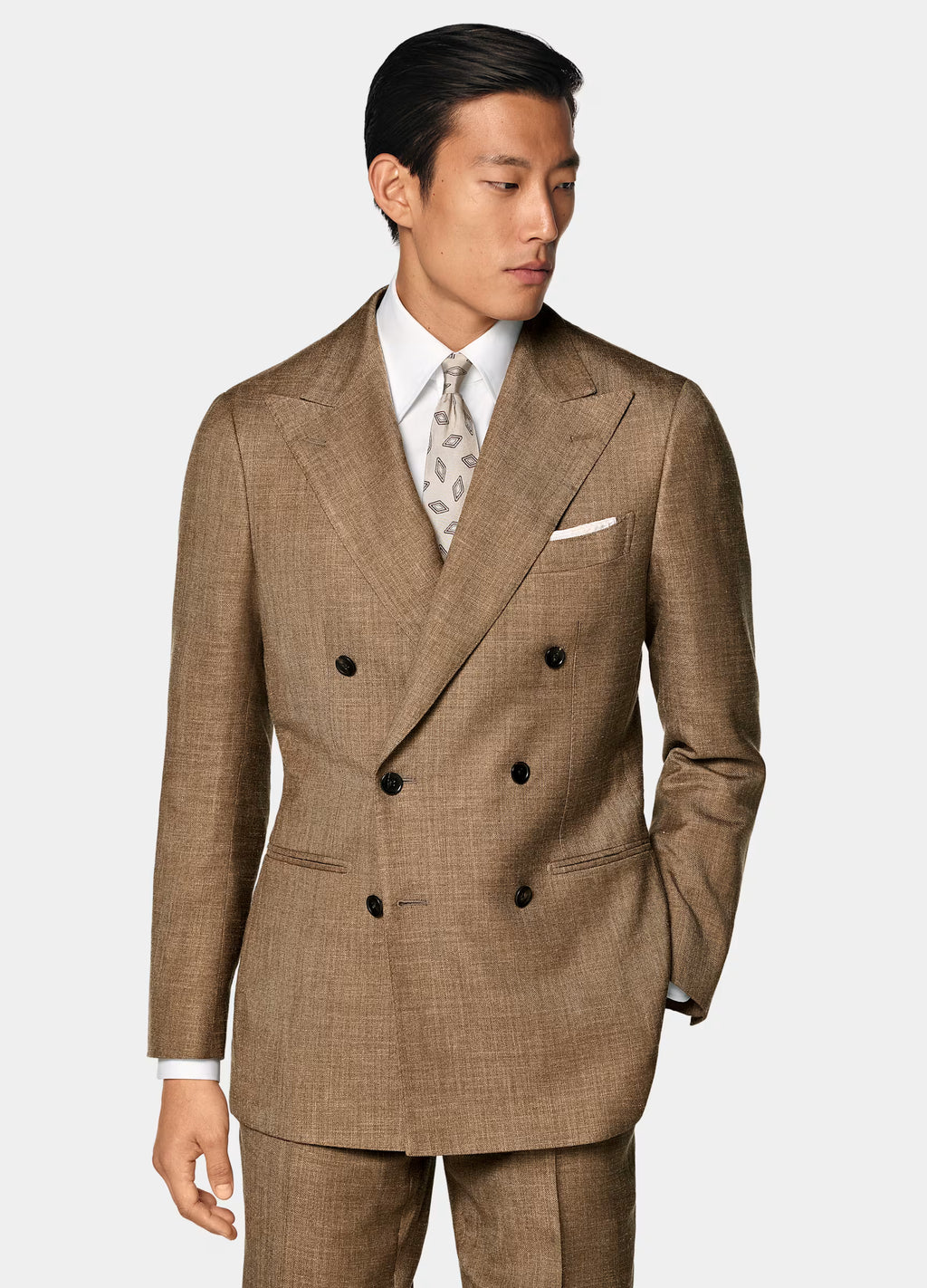 Light brown Tailored Fit Havana Suit