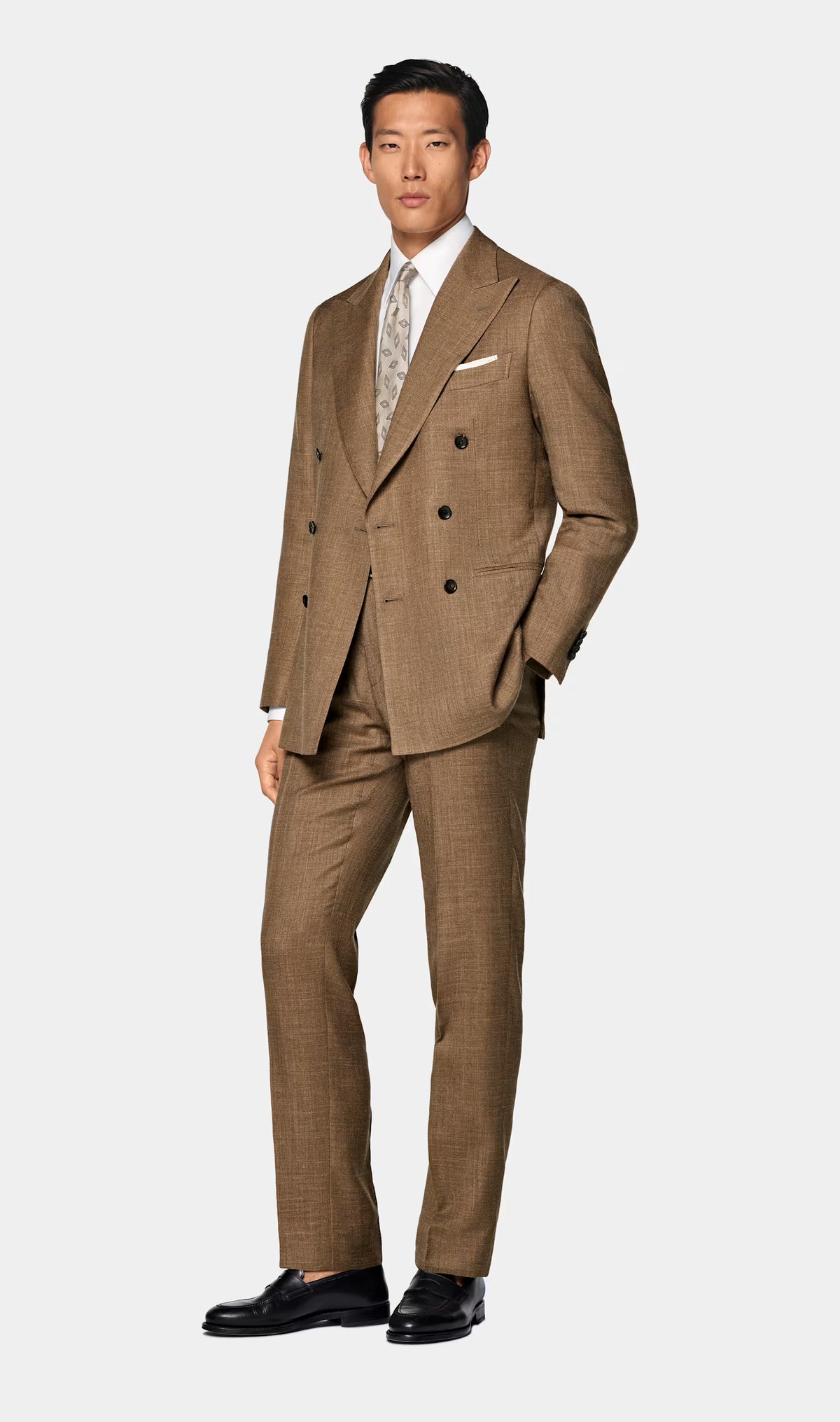 Light brown Tailored Fit Havana Suit