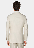 Beige Tailored Fit Havana Suit