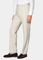 Beige Tailored Fit Havana Suit