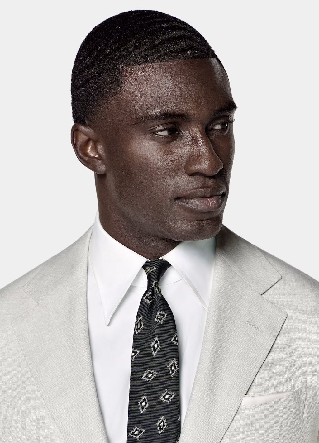 White Tailored Fit Havana Suit