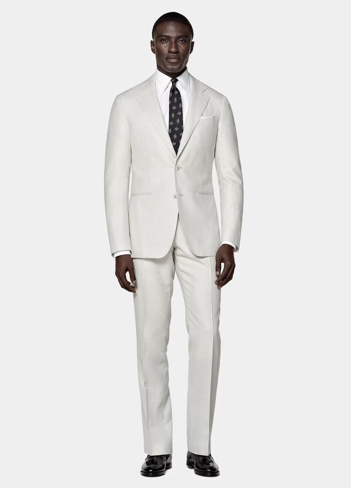 White Tailored Fit Havana Suit