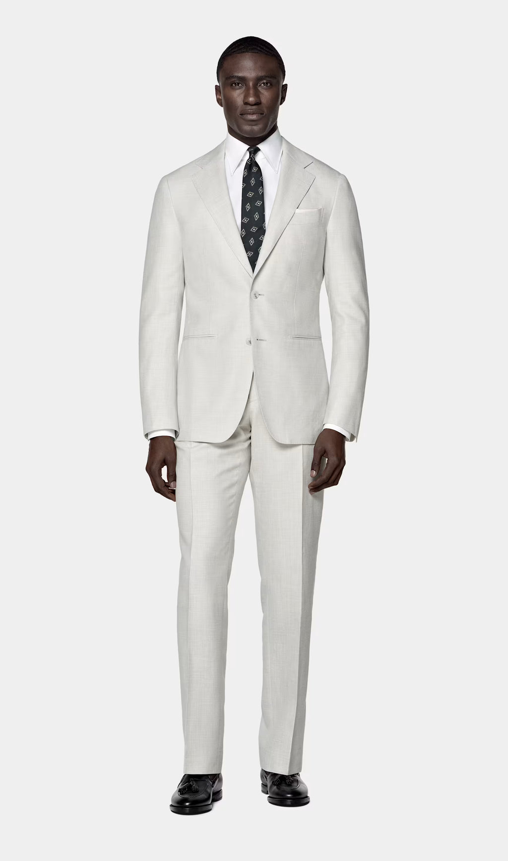 White Tailored Fit Havana Suit