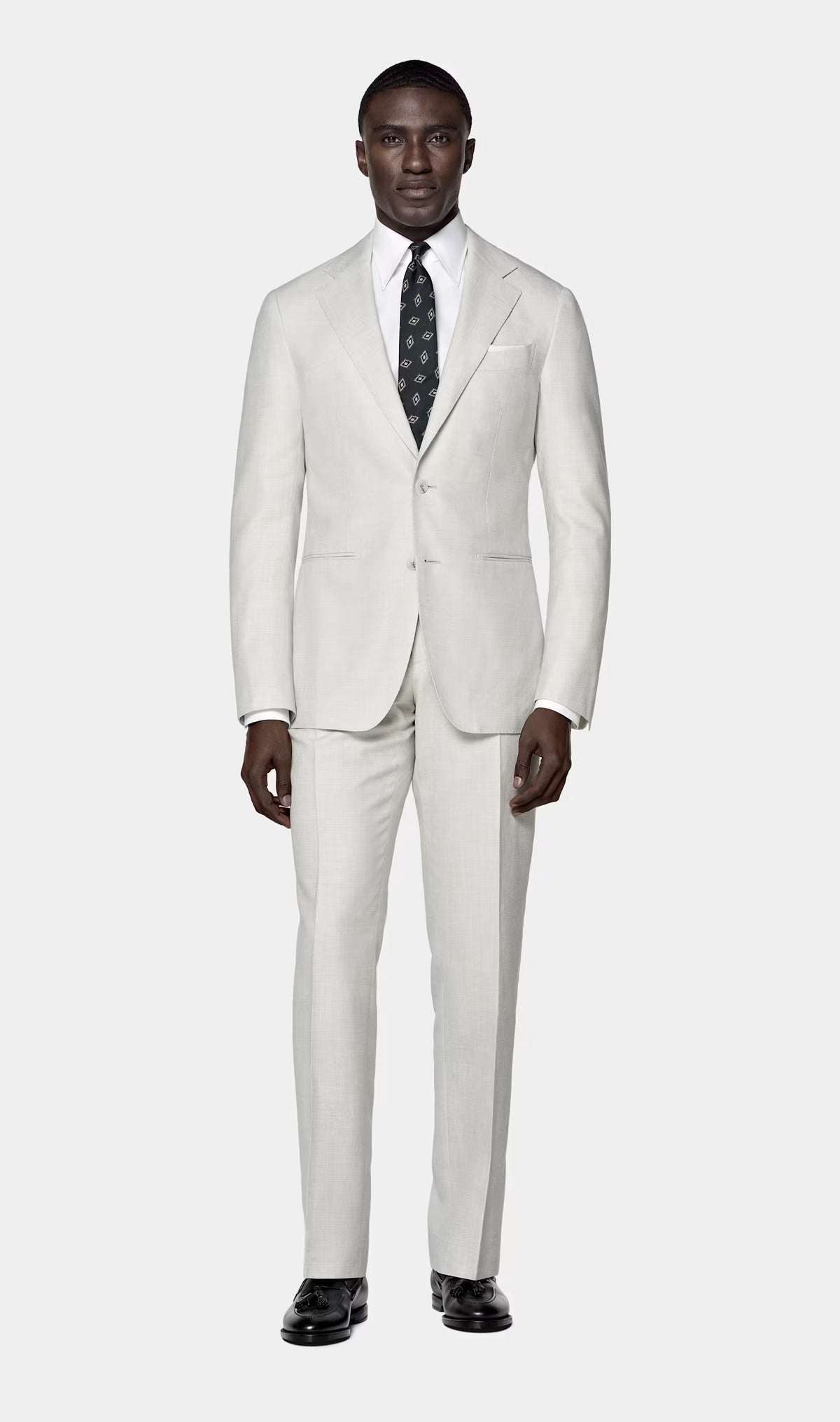 White Tailored Fit Havana Suit