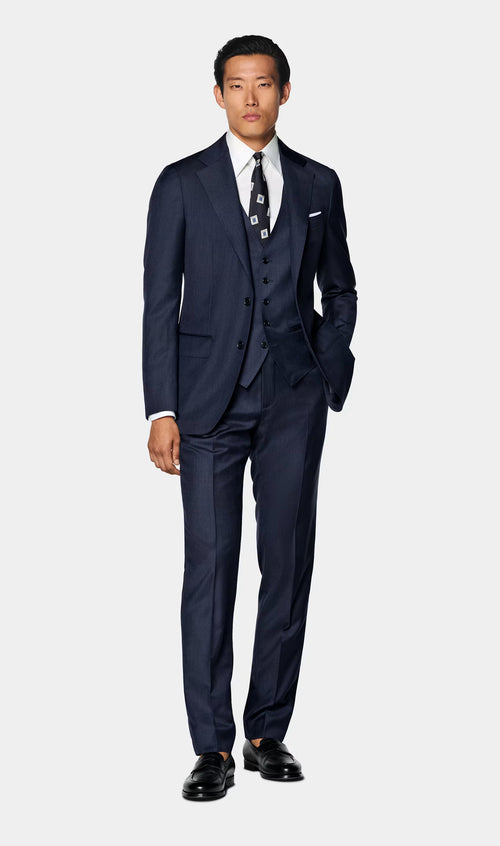 Dark blue Tailored Fit Havana Suit