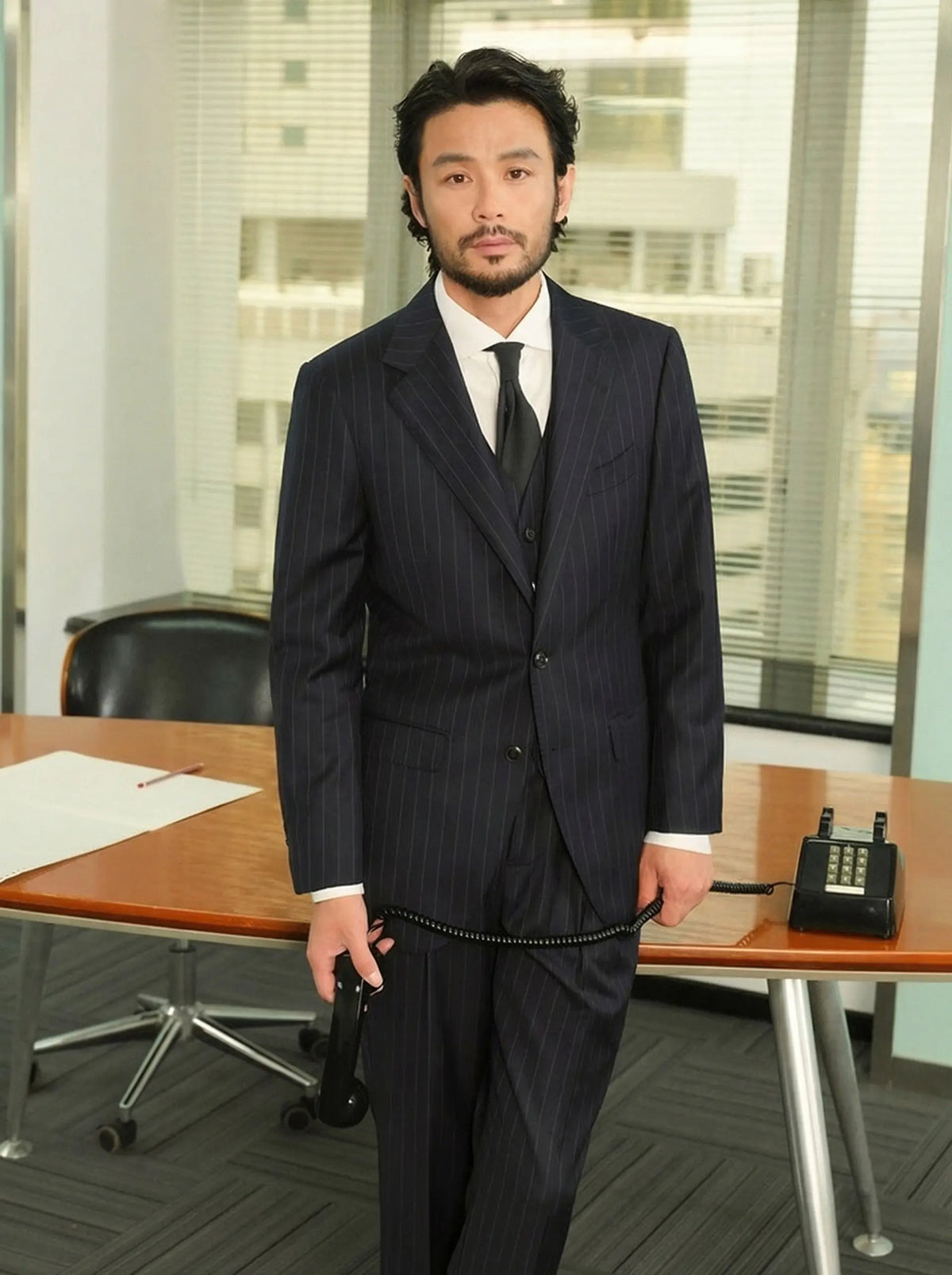 Cultum Pinstripe Wool Suit