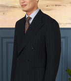 Navy Chalk Stripe - Double-Breasted Suit