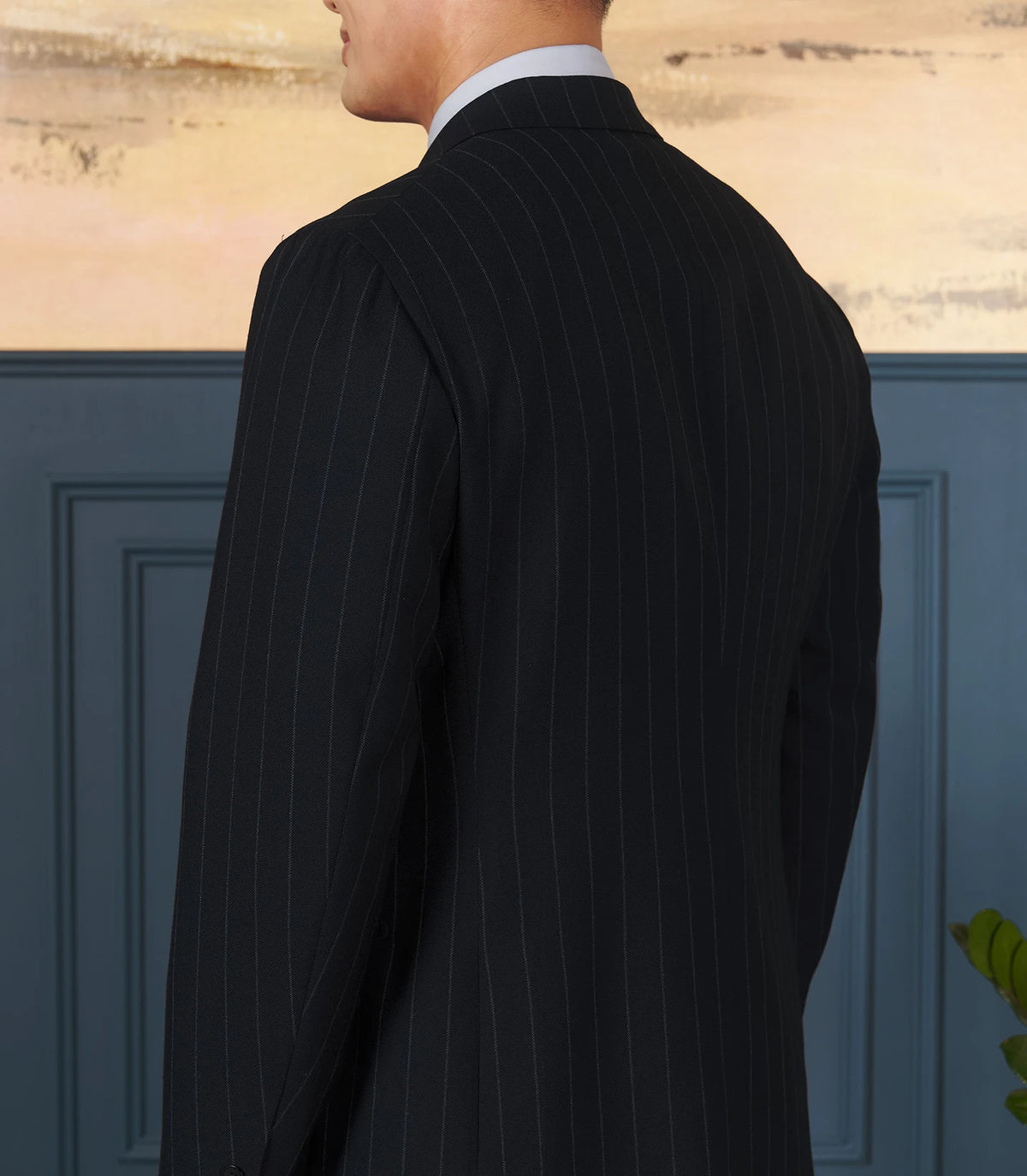 Navy Chalk Stripe - Double-Breasted Suit