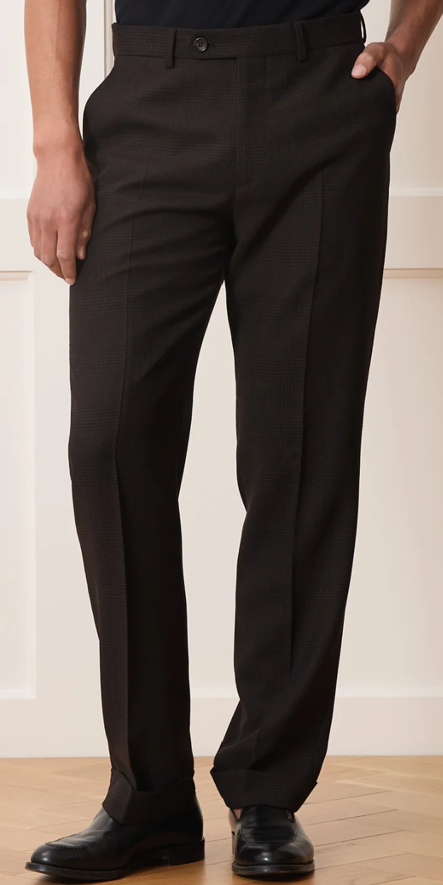 Dark Brown Italian Lightweight Madison Trouser