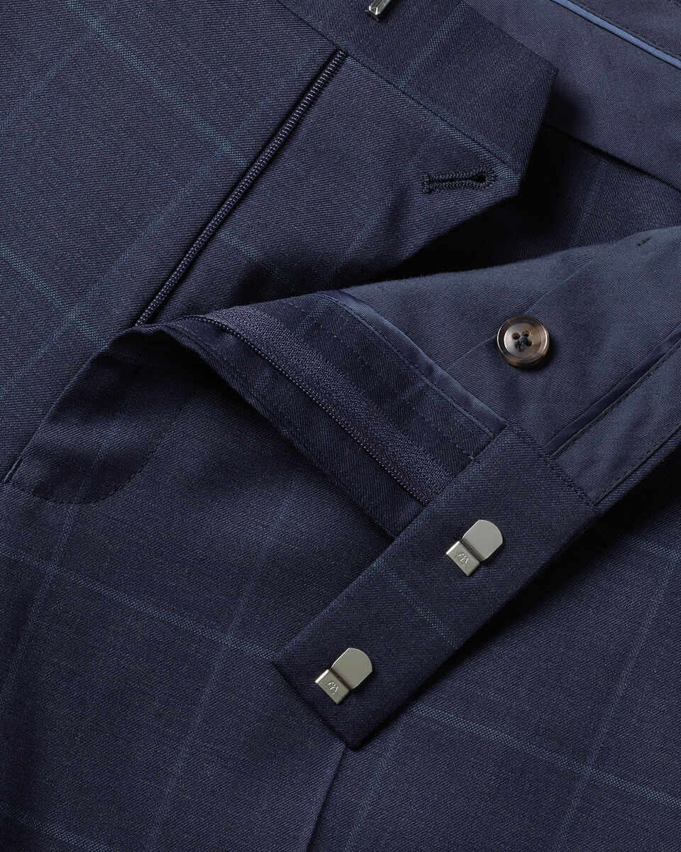 Slim Fit Premium Wool Blend Suit Pants