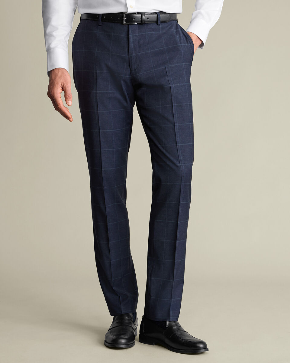 Slim Fit Premium Wool Blend Suit Pants