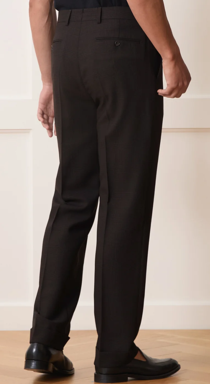 Dark Brown Italian Lightweight Madison Trouser