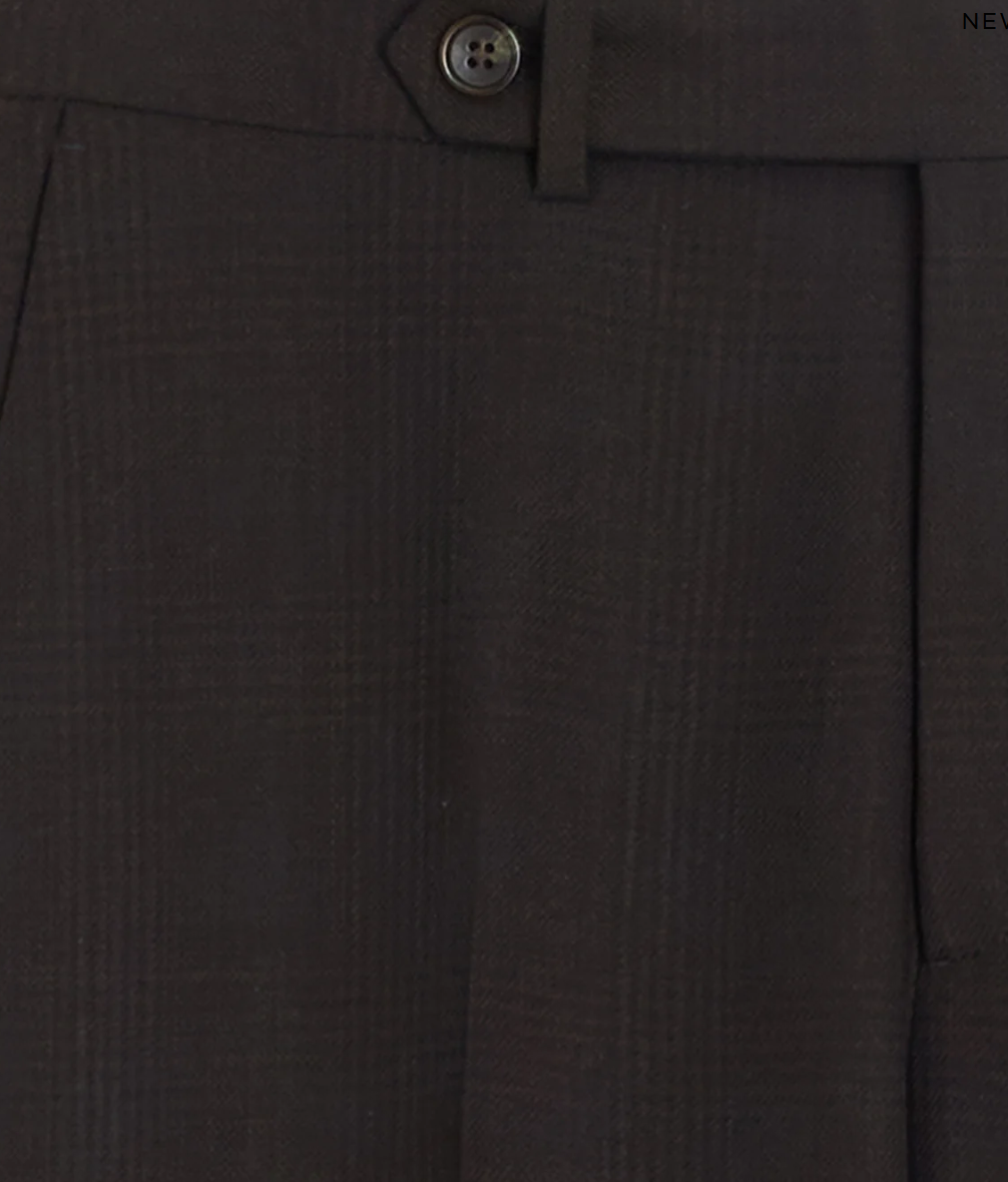 Dark Brown Italian Lightweight Madison Trouser