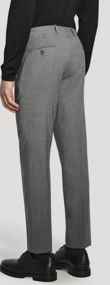 Patrick Mid Grey Solid Stretch TEMPO Trouser