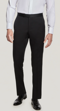 Phoenix Black Solid Tuxedo Trouser Super 130's Wool
