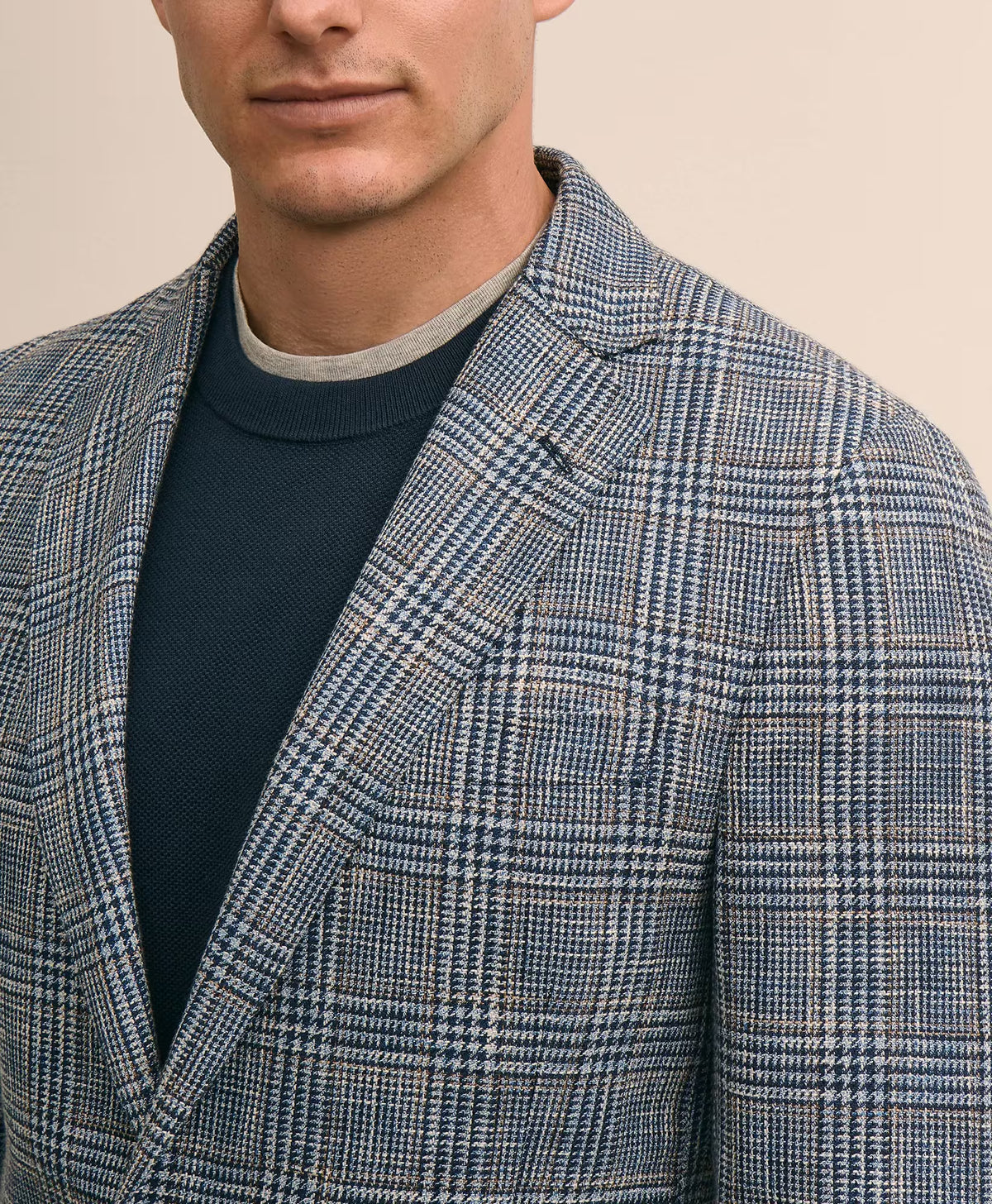 Classic Fit Cotton-Linen-Wool Hopsack Sport Coat