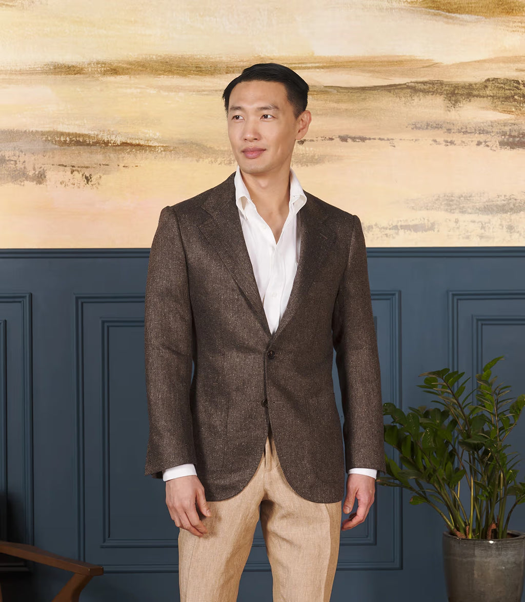Dk. Brown Herringbone - Neo 3 Sportcoat
