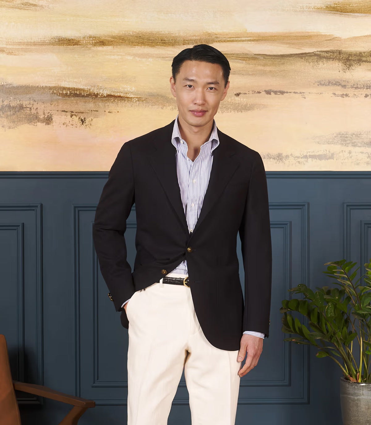 Navy - High Twist Neo 2 Sportcoat