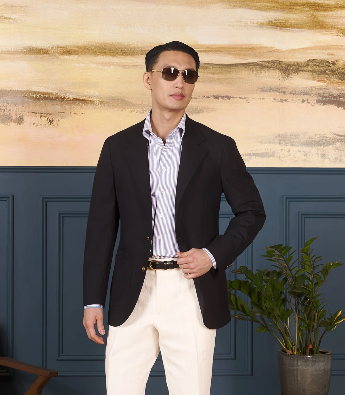 Navy - High Twist Neo 2 Sportcoat