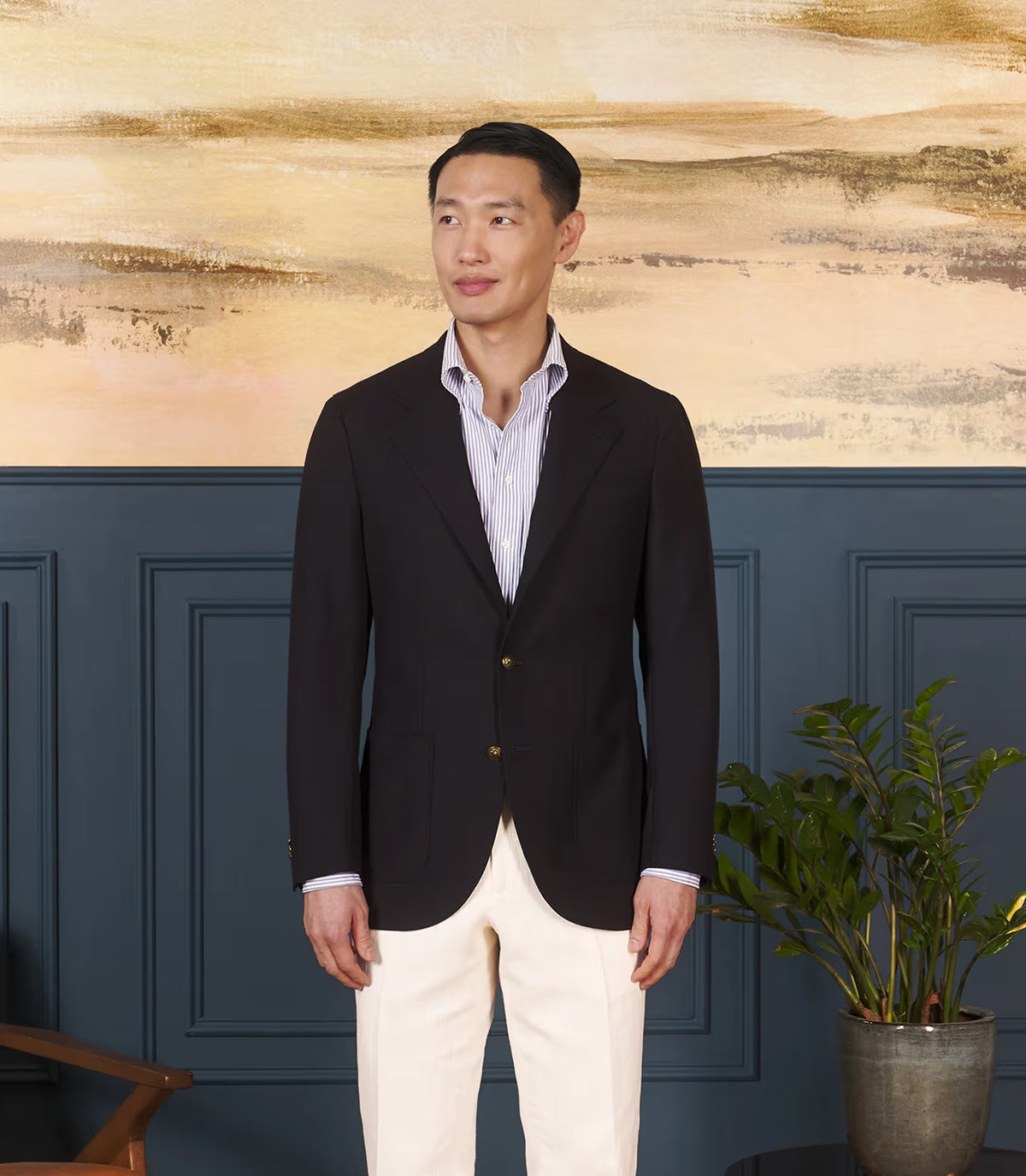 Navy - High Twist Neo 2 Sportcoat