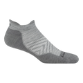Men's Run No Show Tab Cushioned Ultra-Lightweight Running Socks (Solid gray)