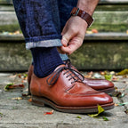 Navy Merino Wool Mid Calf Dress Socks