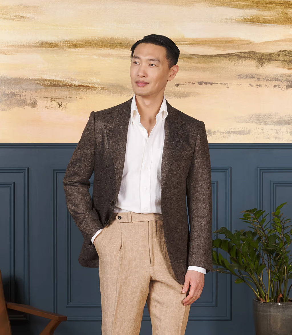 Dk. Brown Herringbone - Neo 3 Sportcoat