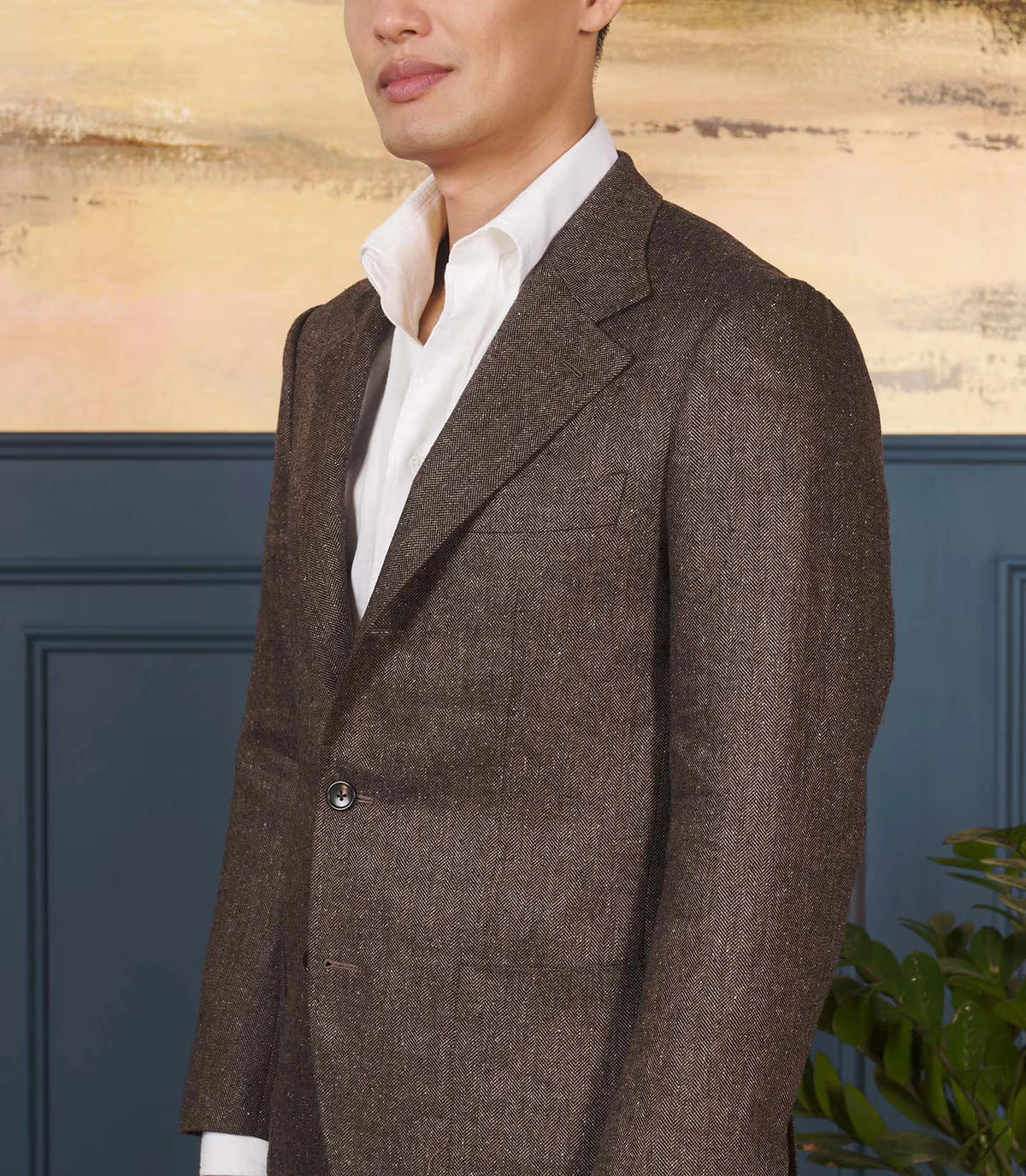 Dk. Brown Herringbone - Neo 3 Sportcoat
