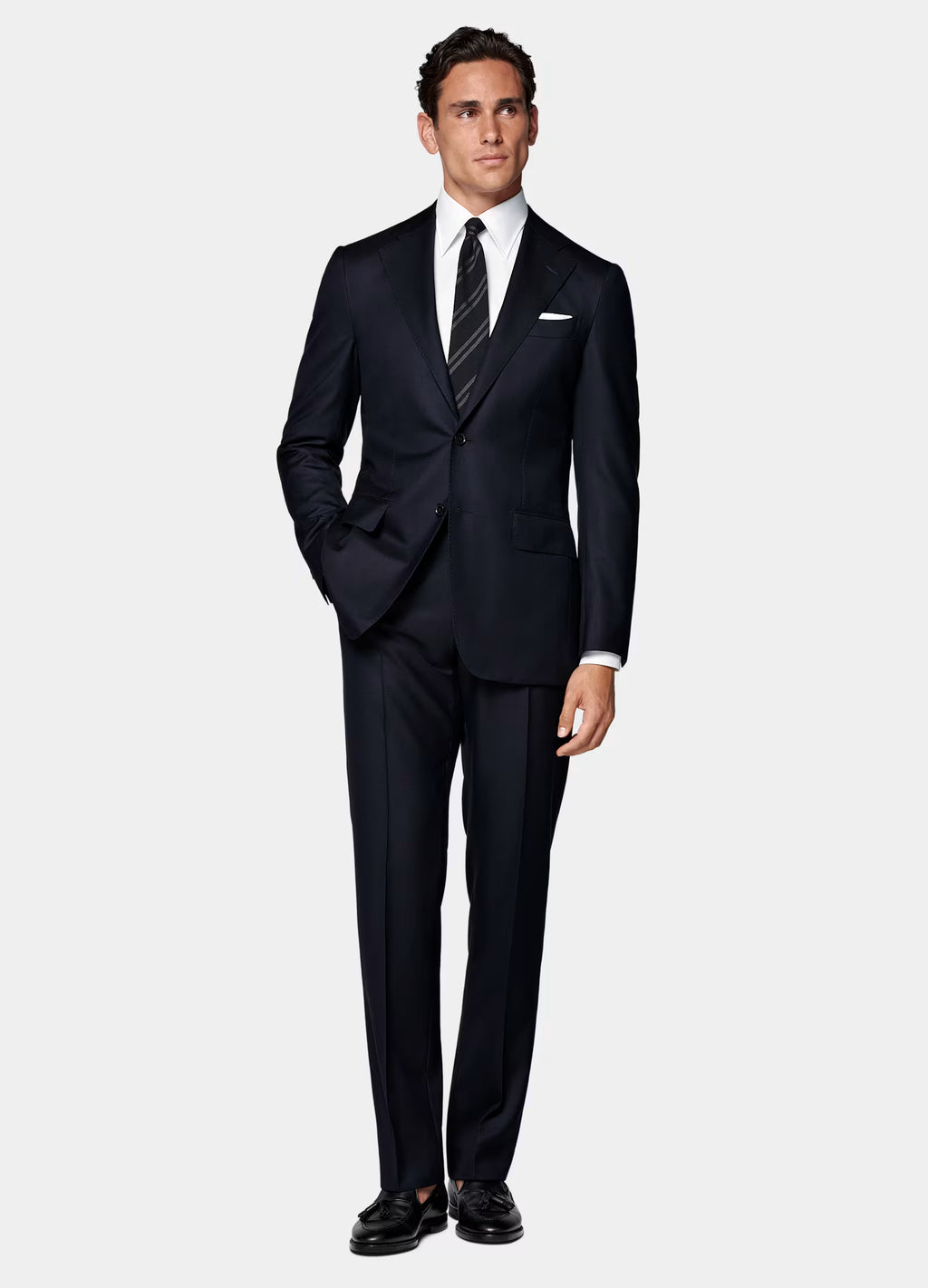 Black Tailored Fit Milano Suit
