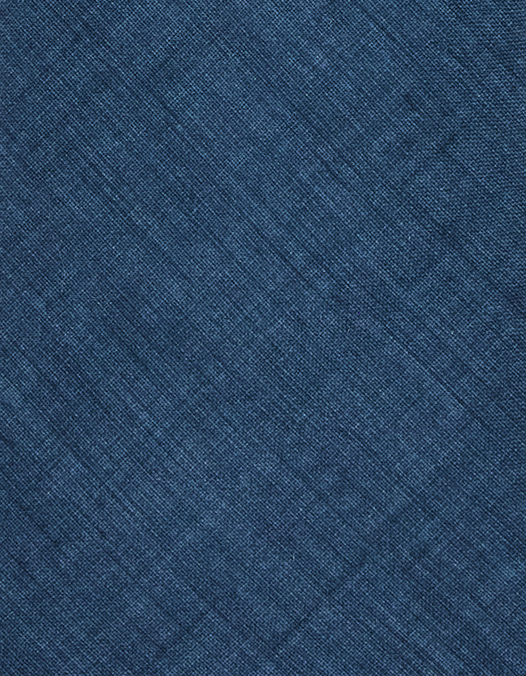 Blue tie in printed wool flannel