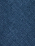 Blue tie in printed wool flannel