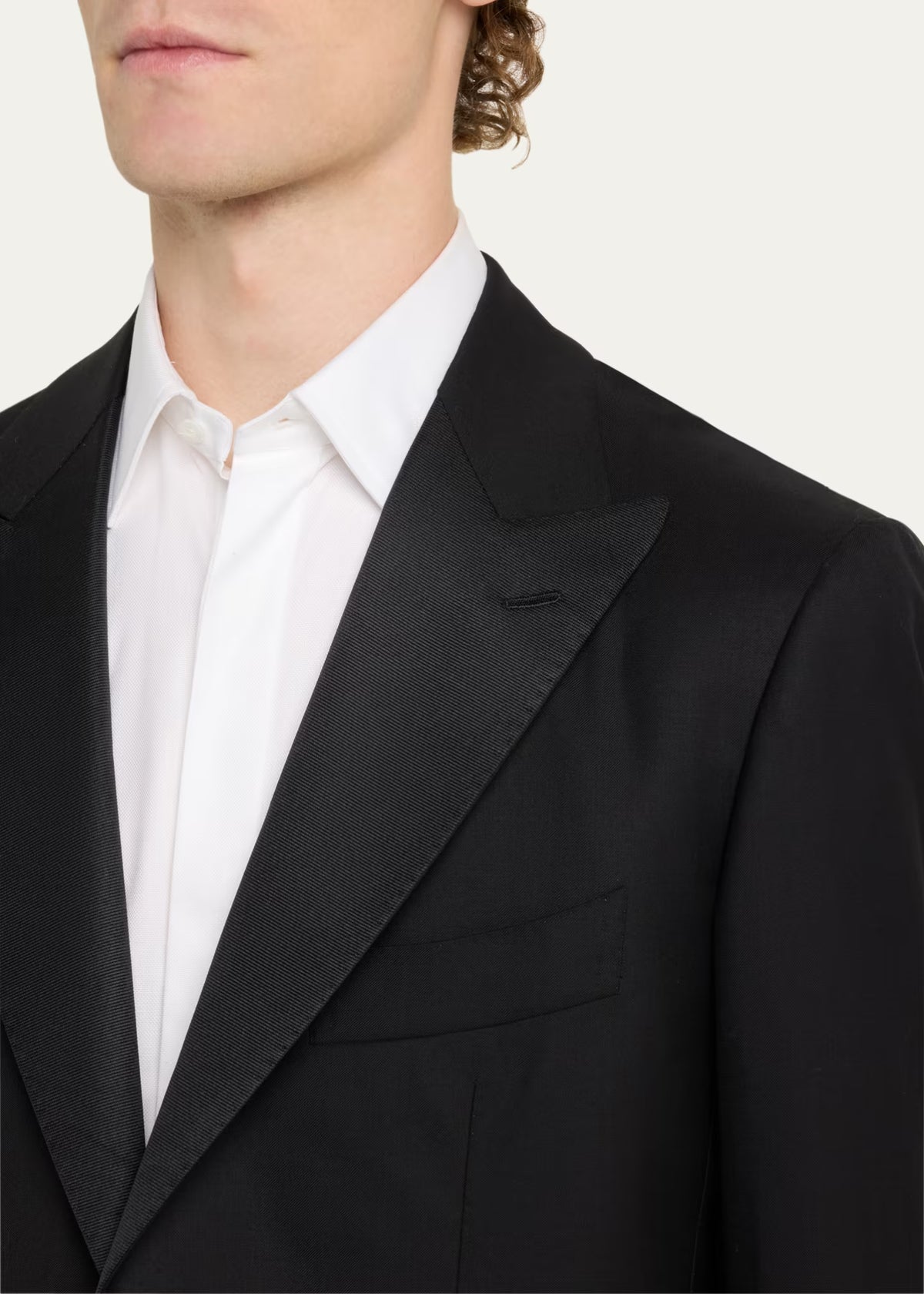 Cesare Attolini Men's 150s Wool Grosgrain Tuxedo