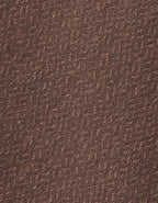 Brown wool and silk jacquard blend tie