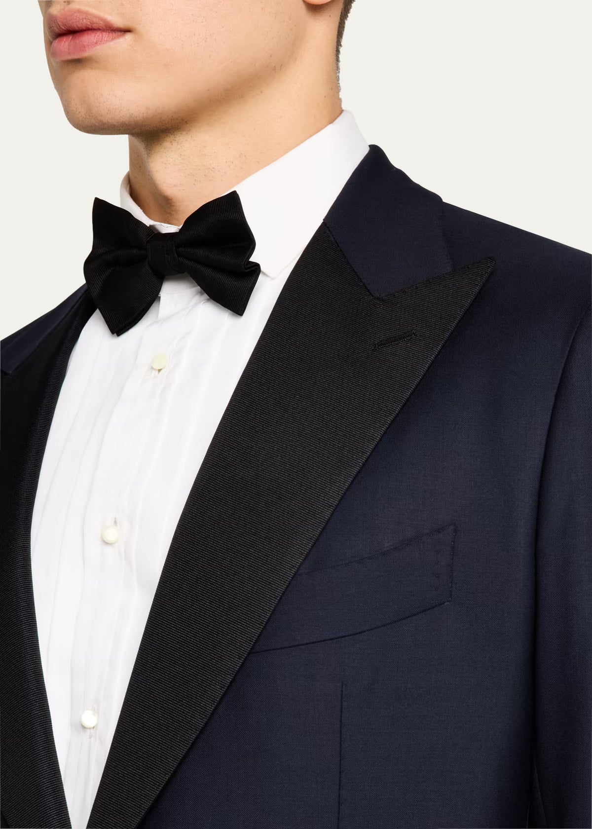 Men's 150s Wool Grosgrain Tuxedo