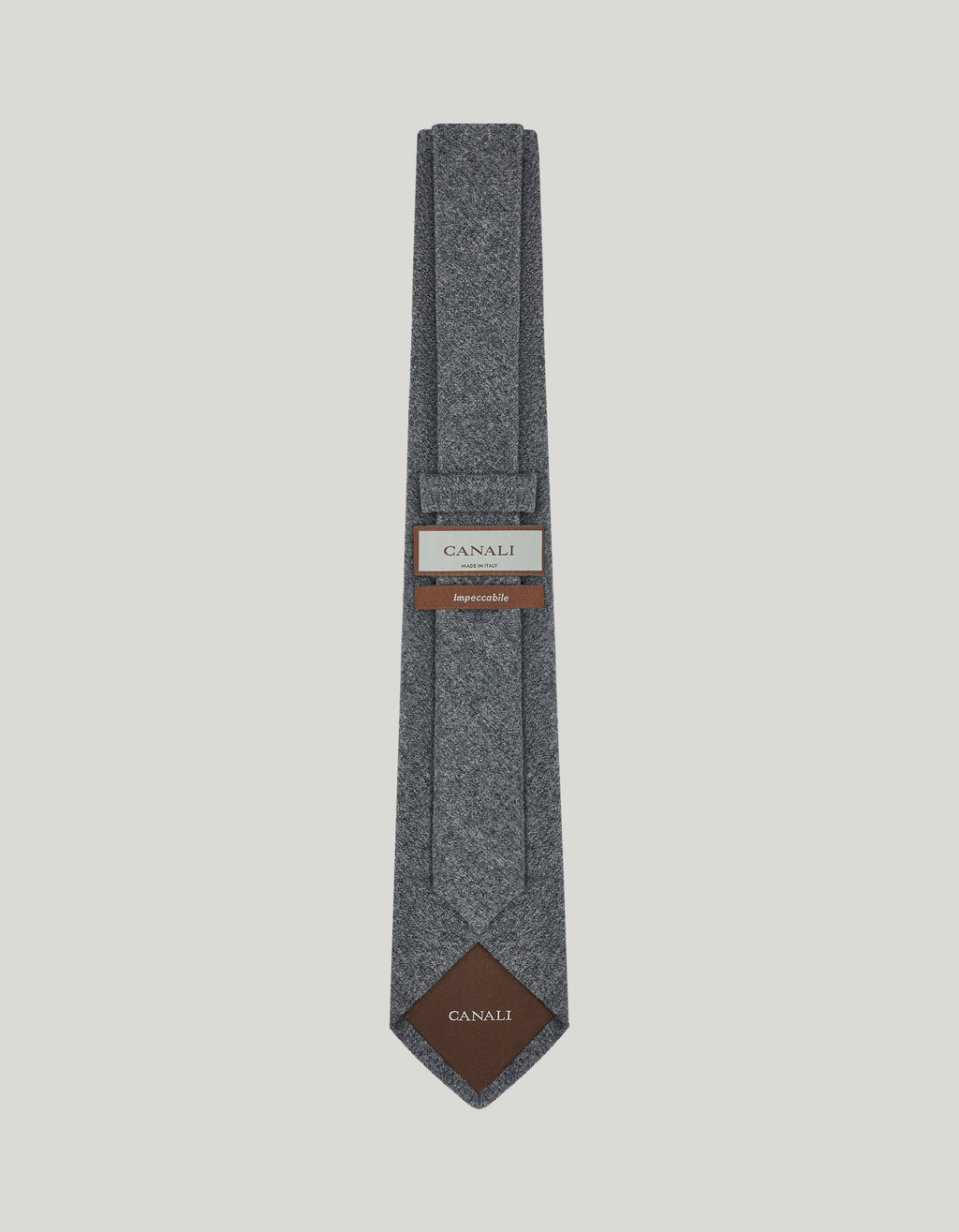 Gray Canali Impeccabile wool tie